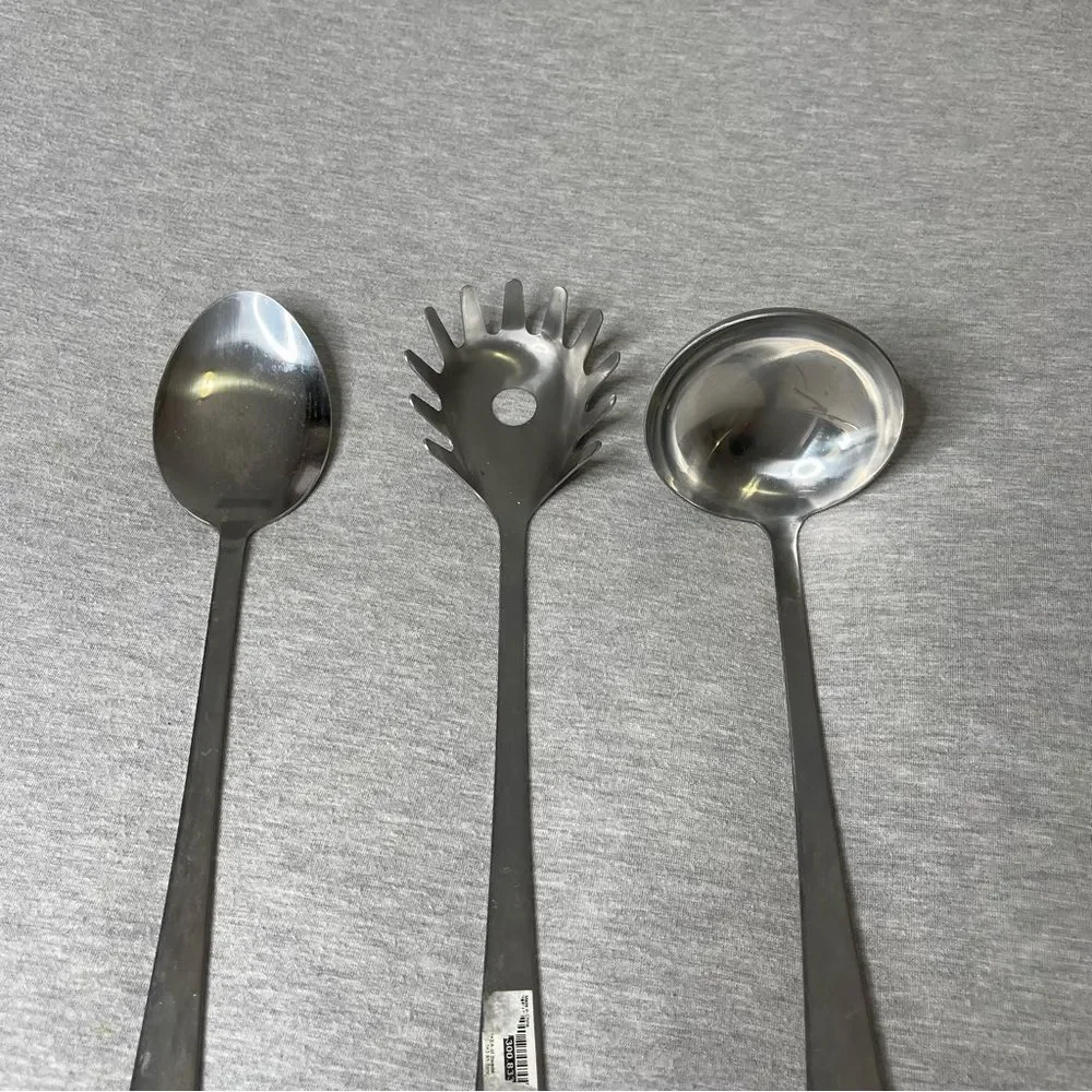 IKEA Silver Serving Spoons 3 PCS. Set
